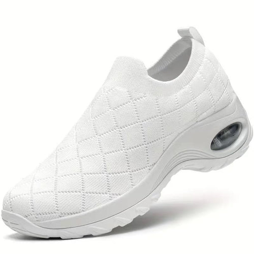 Damen Slip-On Strick-Sneaker mit Luftkissen und dämpfender Plateausohle Shop Nory