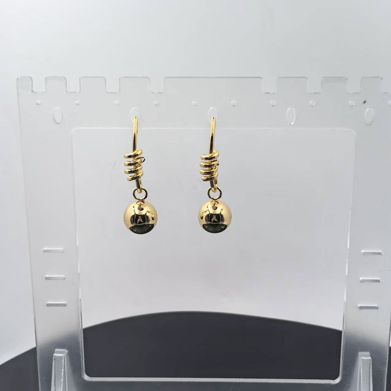 Damen Ohrringe mit eleganten Kugelanhängern Shop Nory