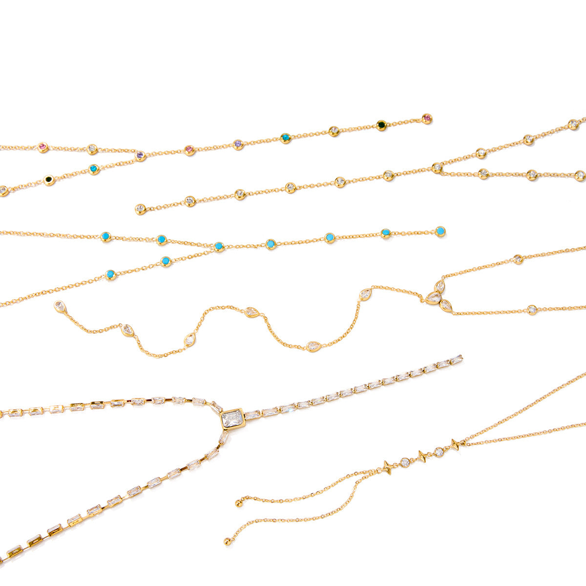 Damen mehrlagige Halskette mit anpassbarem Design und hypoallergenen Eigenschaften Shop Nory