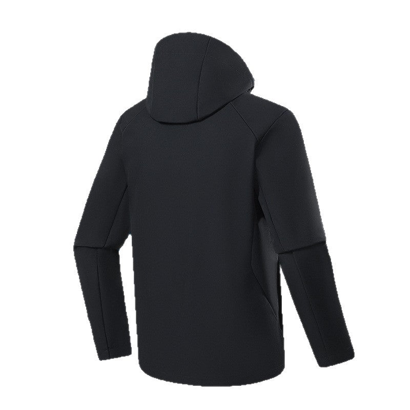Herren Atmungsaktive Softshell-Fleecejacke mit mehrlagiger Membran, ergonomischem Schnitt und verstellbarer Kapuze Shop Nory