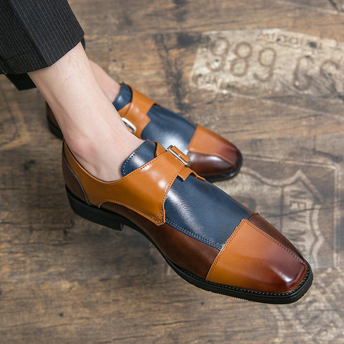 Herren Elegante Mokassins mit modischem Doppel-Monks-Design