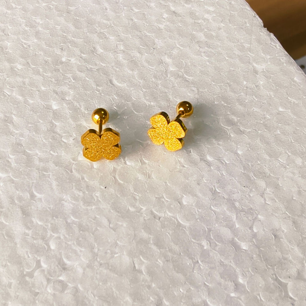 Damen Glitzernde Blumen Steckerohrringe Shop Nory