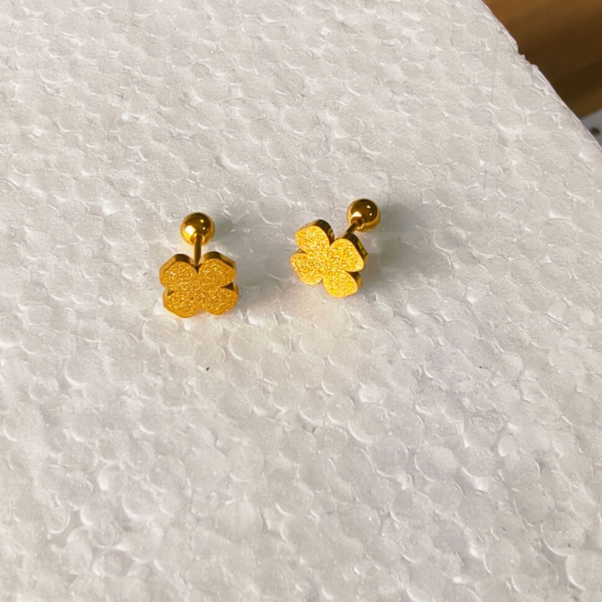 Damen Glitzernde Blumen Steckerohrringe Shop Nory