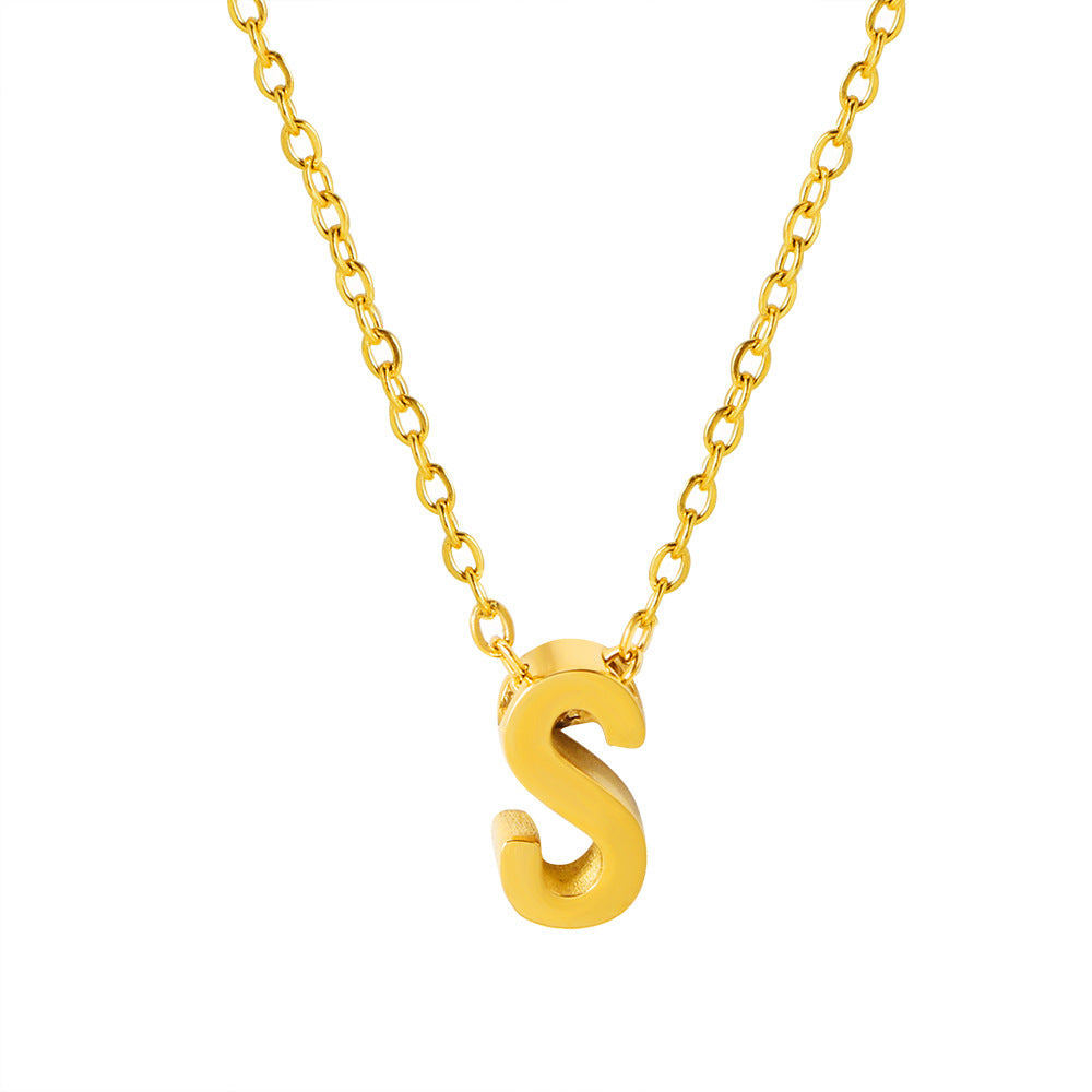 Damen personalisierte Initial Anhänger Halskette Shop Nory