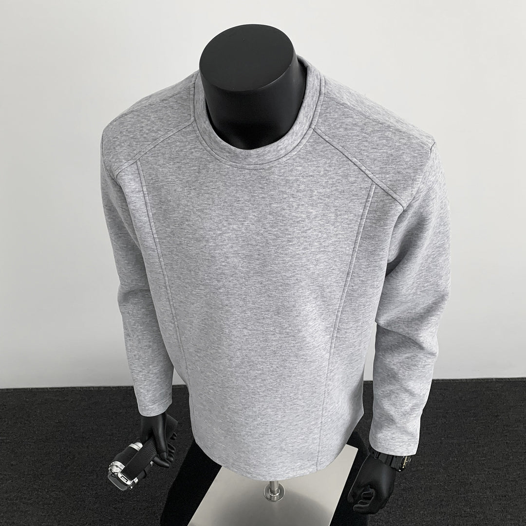 Herren Sweatshirt mit strukturierten Nahtdetails und Rundhalsausschnitt Shop Nory