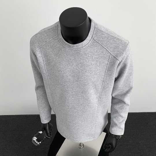Herren Sweatshirt mit strukturierten Nahtdetails und Rundhalsausschnitt Shop Nory