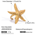 Damen Offener Ring im eleganten Seestern-Design Shop Nory