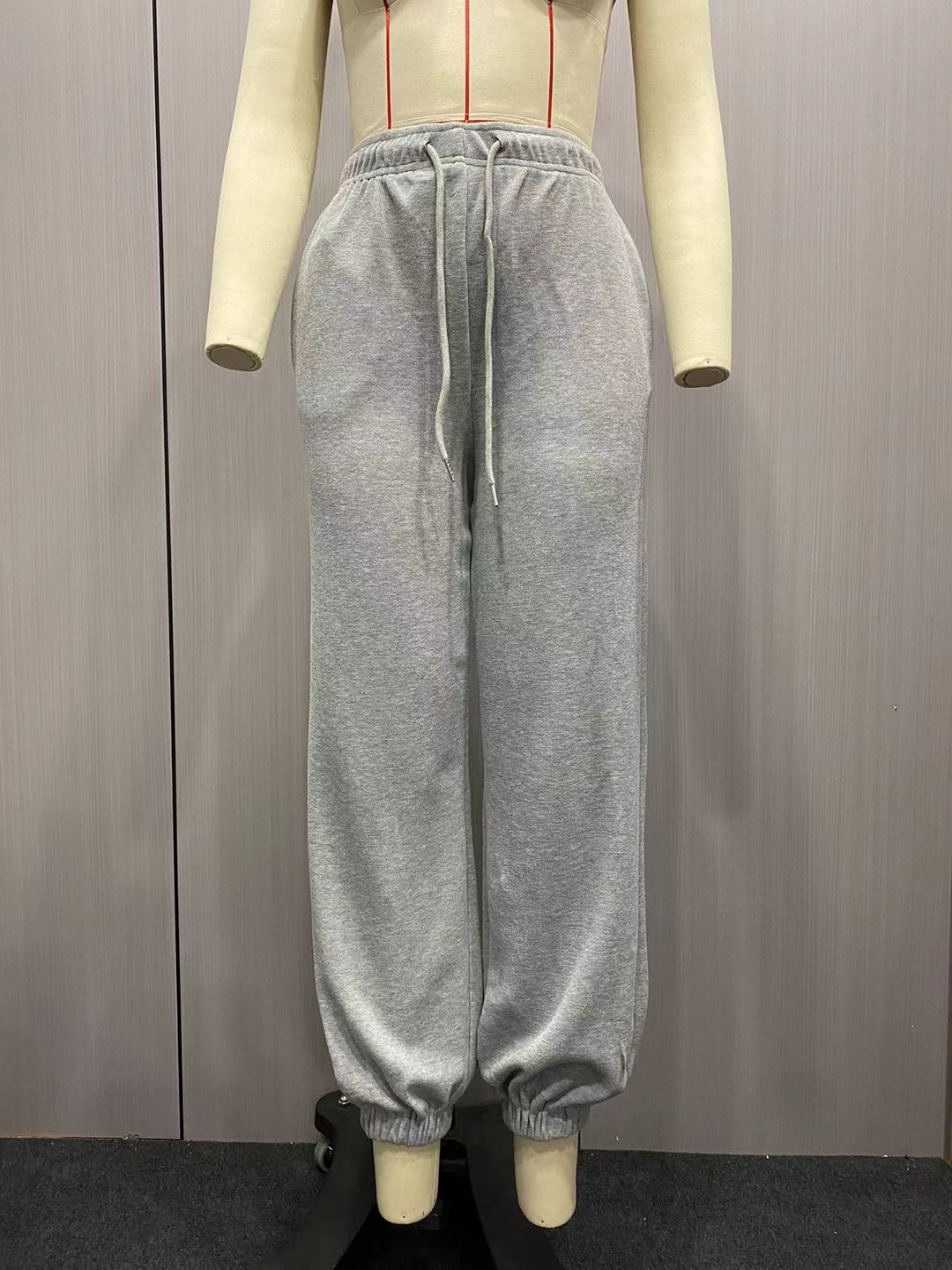 Damen nan Cozy-Sweat-Palazzohose mit hohem Komfortbund, integriertem Kordelzug und gerafften Knöchelabschlüssen Shop Nory