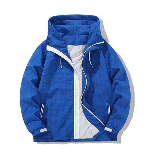 Herren leichte Windjacke mit praktischen Reißverschlusstaschen Shopnory