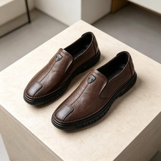 Herren Elegante Leder Slipper Shop Nory