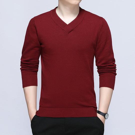 Herren Eleganter V-Ausschnitt Pullover Shop Nory