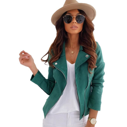Damen elegante und trendige jacke im Biker-Stil
