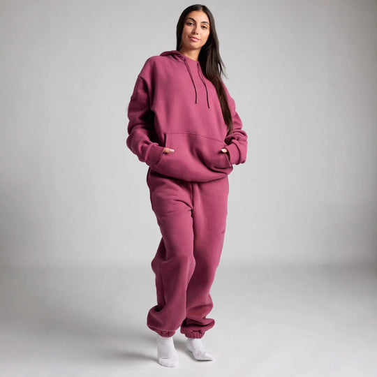 Damen Oversized Kapuzenpullover mit integrierter gepolsterter Schlafmaske Shop Nory
