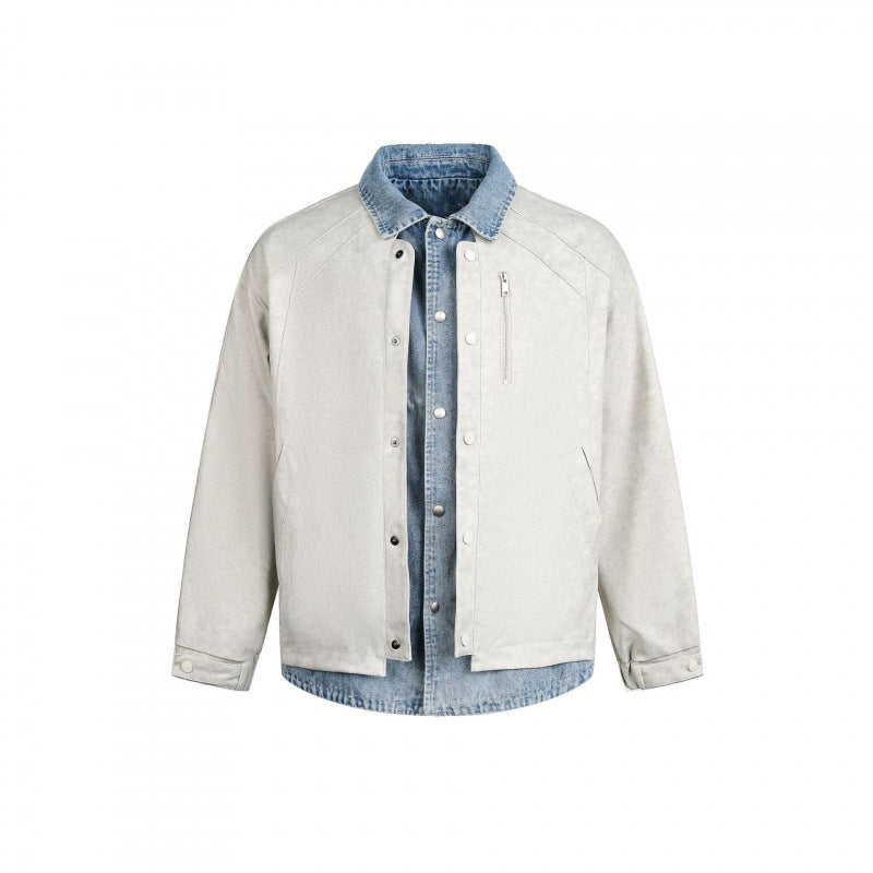 Herren Lagenjacke mit Velourslederoptik und integriertem Jeansfutter Shop Nory