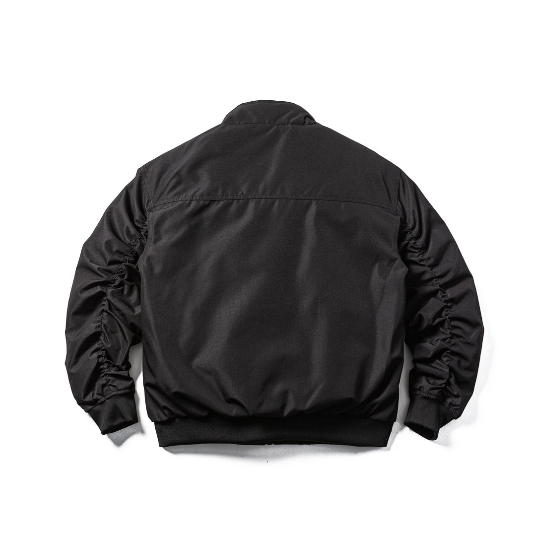 Herren Wattierte Bomberjacke im Boxy‑Cut mit hohem Stehkragen und geripptem Bund Shop Nory