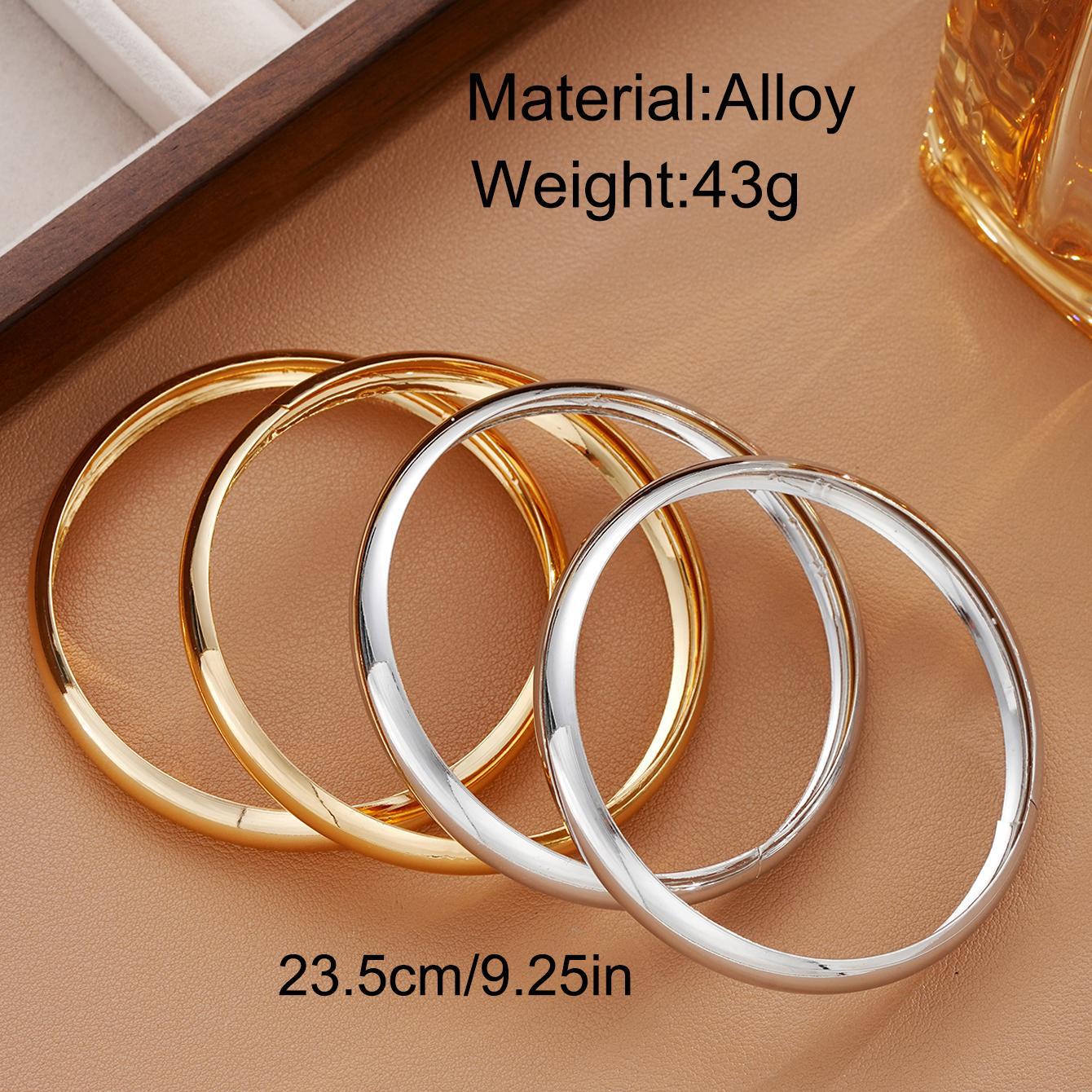 Damen Armreif-Set aus fein polierten Metalllegierungen Shop Nory