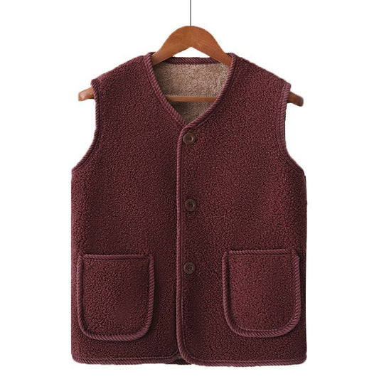 Damen Kuschelige Weste aus Teddyfleece Shop Nory
