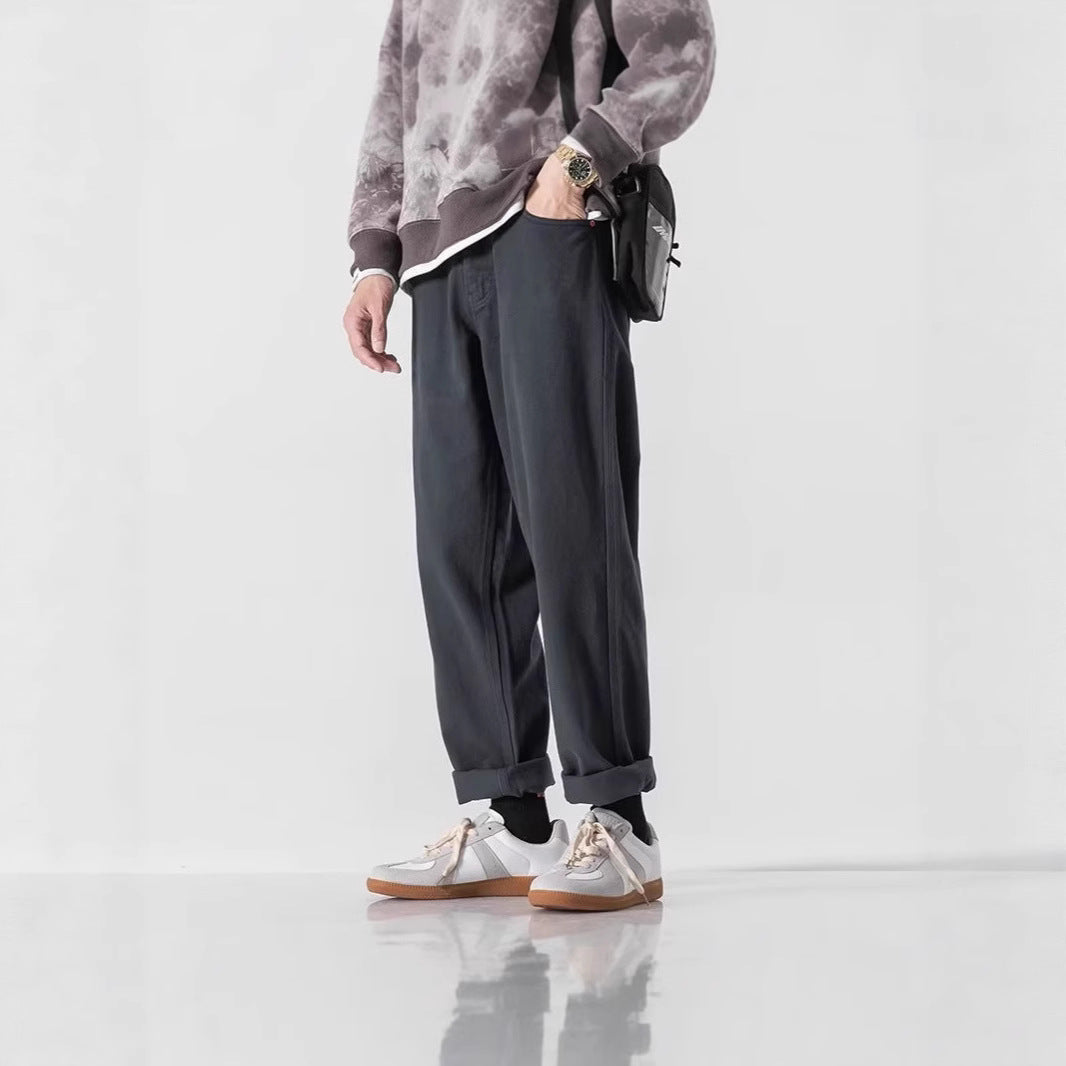 Herren Lässige Weitgeschnittene Chino-Hose Shop Nory