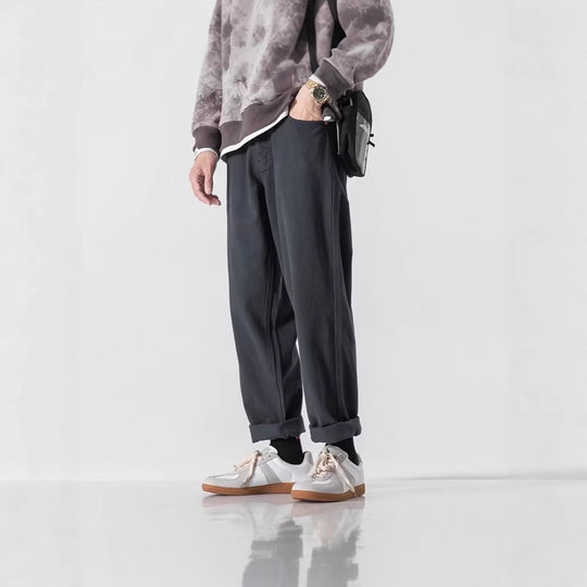 Herren Lässige Weitgeschnittene Chino-Hose Shop Nory