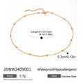 Damen Halskette mit einzigartigem goldenen Design und hypoallergenen Eigenschaften Shop Nory