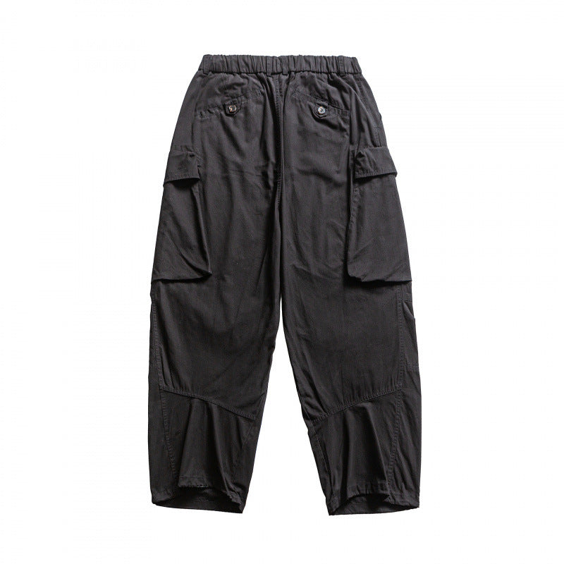 Herren Baggy-Cargo-Hose mit elastischem Bund, Kordelzug und verstärkten Kniepartien Shop Nory