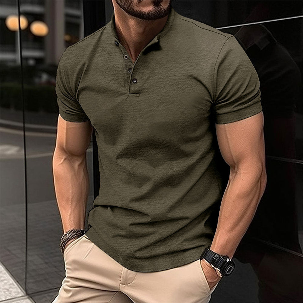 Herren Polohemd mit Knopfleiste und Kurzarm