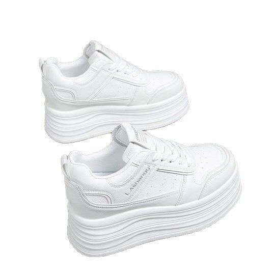 Damen Hochmodische Plateau Sneakers mit eleganter Silhouette