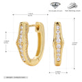 Damen Ohrhänger mit funkelnden Zirkon-Akzenten aus 925 Sterling Silber Shop Nory