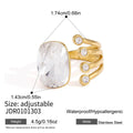 Damen Offener Ring mit funkelndem Kristallbesatz Shop Nory