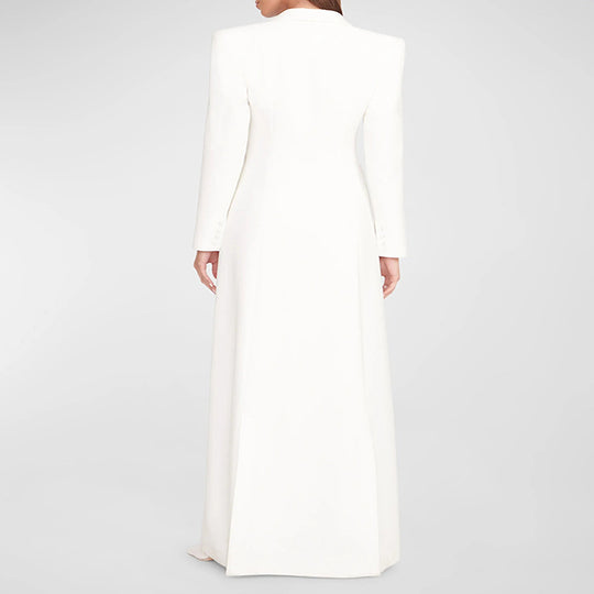 Damen Abendliches Maxikleid‑Blazer mit schlanker Silhouette, Korsettnaht und elegantem Frontschlitz Shop Nory