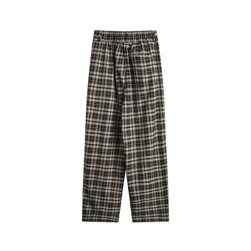 Damen Hochtaillierte Karierte Bundfalten‑Hose im weiten Culotte‑Schnitt Shop Nory