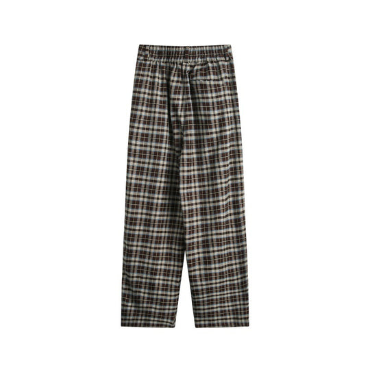 Damen Hochtaillierte Karierte Bundfalten‑Hose im weiten Culotte‑Schnitt Shop Nory