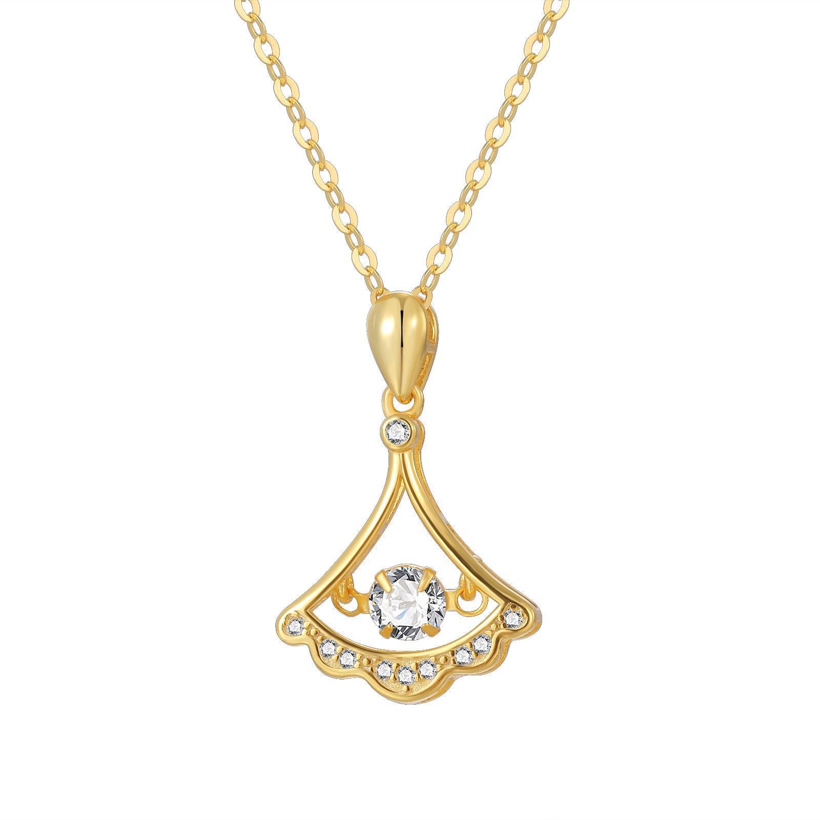 Damen Halskette mit kunstvollem Anhänger und funkelnden Swarovski-Kristallen Shop Nory