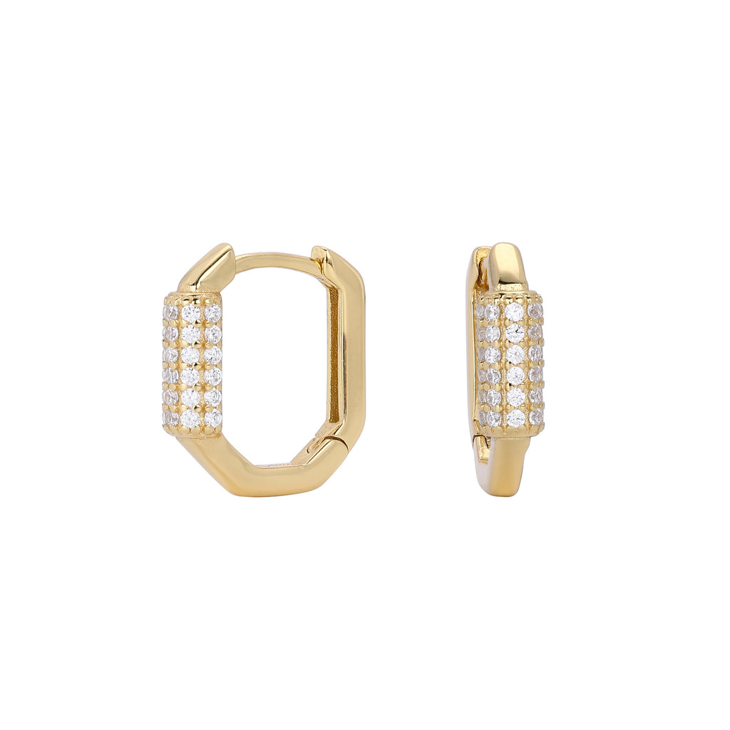 Damen Ohrhänger mit luxuriösem Zirkonbesatz aus 925 Sterling Silber Shop Nory