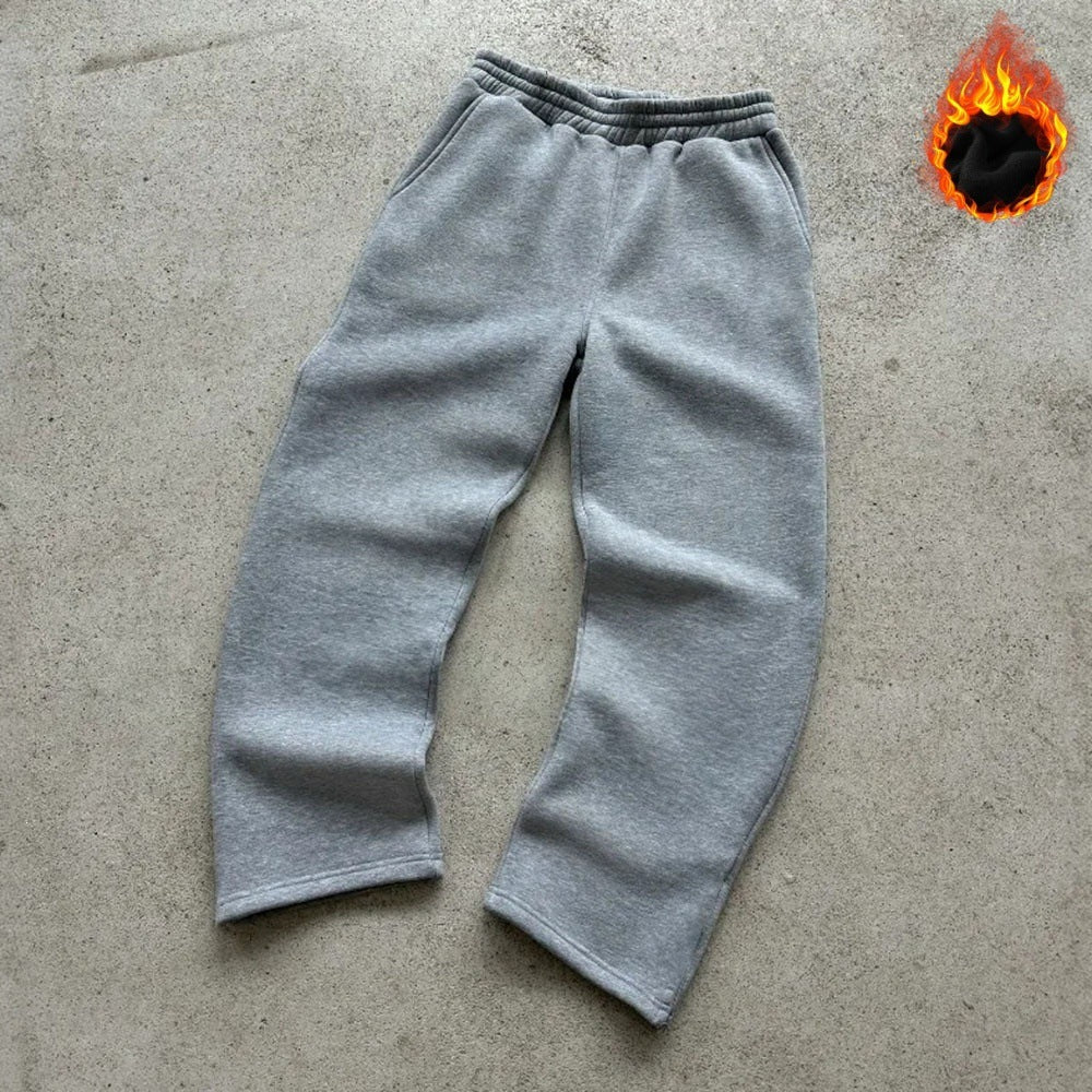 Unisex Thermo-Fleece-Jogginghose mit wärmender Innenbeschichtung, elastischem Komfortbund und geradem Bein Shop Nory
