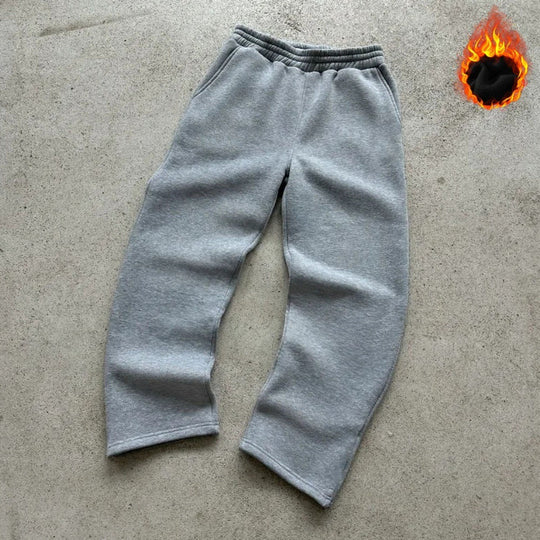 Unisex Thermo-Fleece-Jogginghose mit wärmender Innenbeschichtung, elastischem Komfortbund und geradem Bein Shop Nory