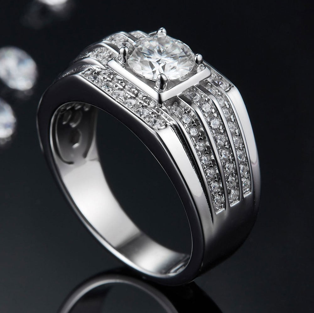 Damen eleganter und funkensprühender Ring mit Zirkon Shop Nory