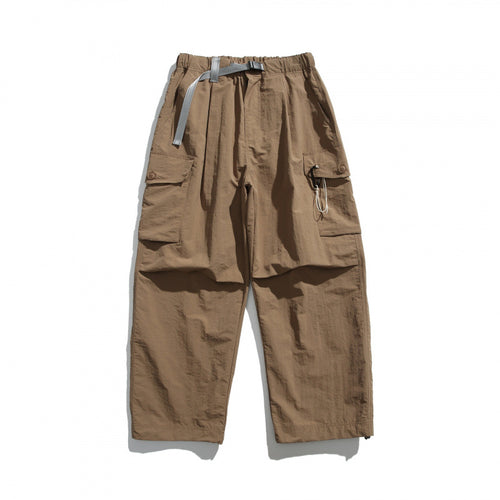 Herren Utility-Cargo-Hose mit weitem Bein, elastischem Bund und Mehrfachtaschen Shop Nory