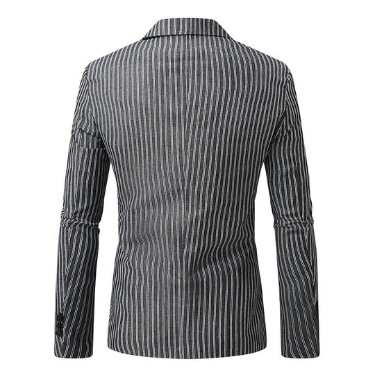 Herren eleganter Blazer mit feinen Streifen