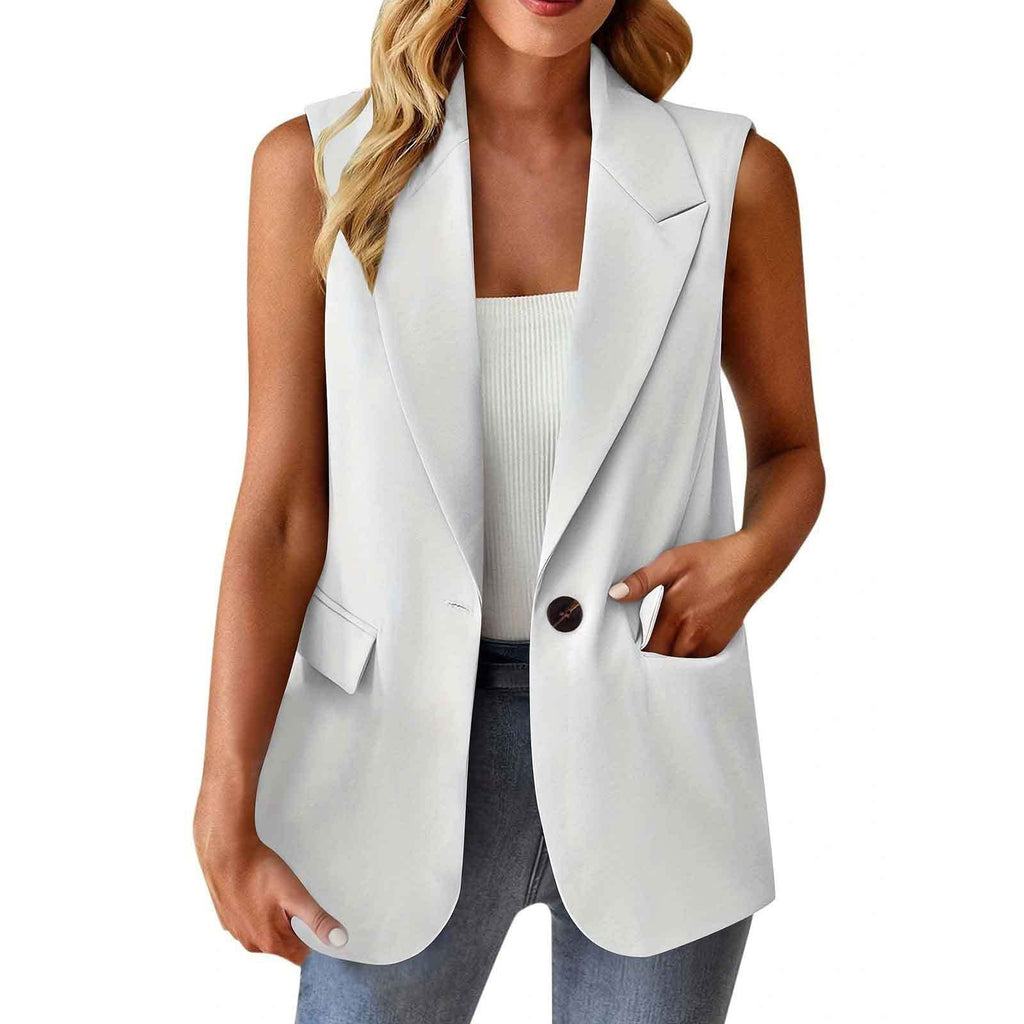 Damen stylische ärmellose Blazerweste