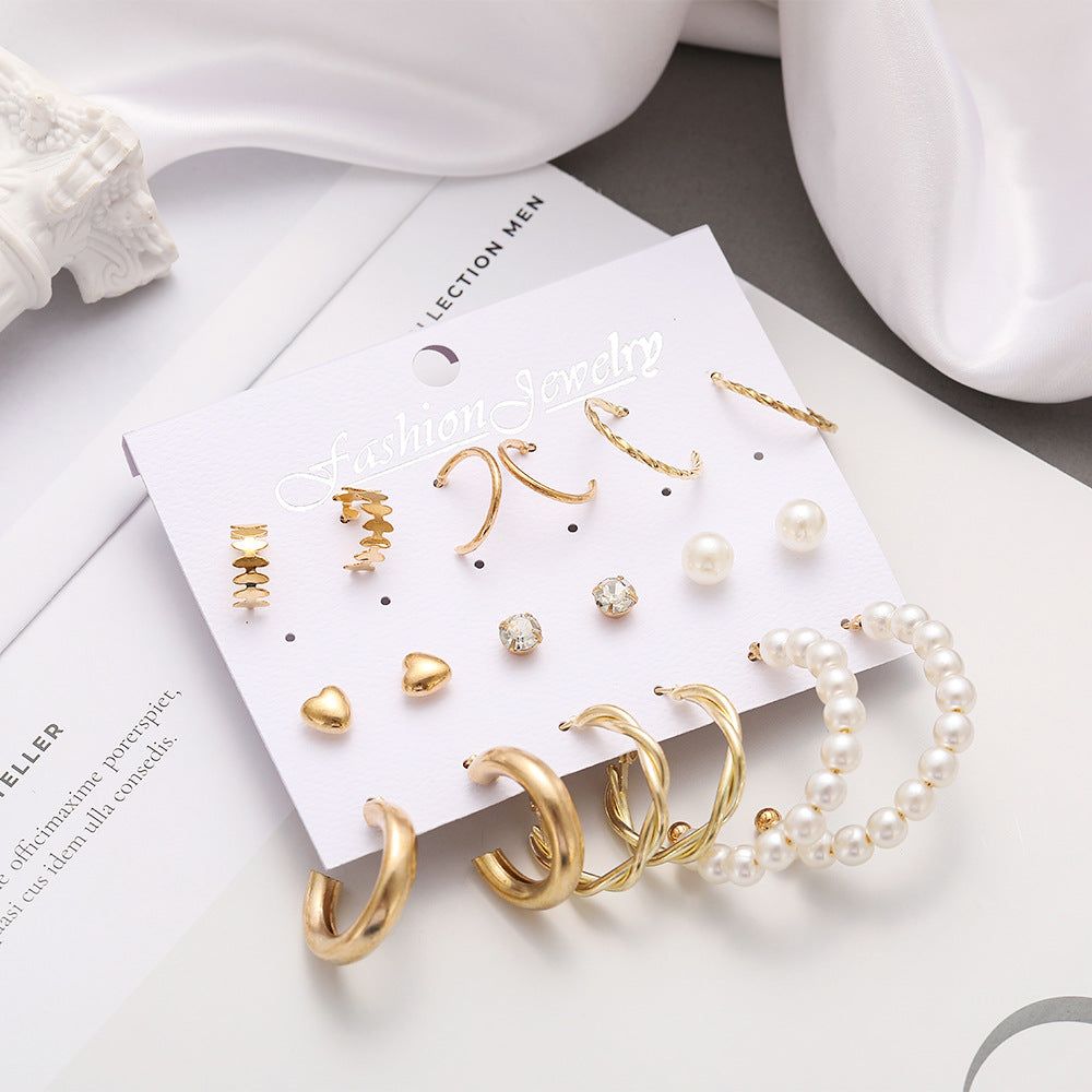 Damen Ohrringe und Creolen Set aus hochwertigem Edelstahl Shop Nory