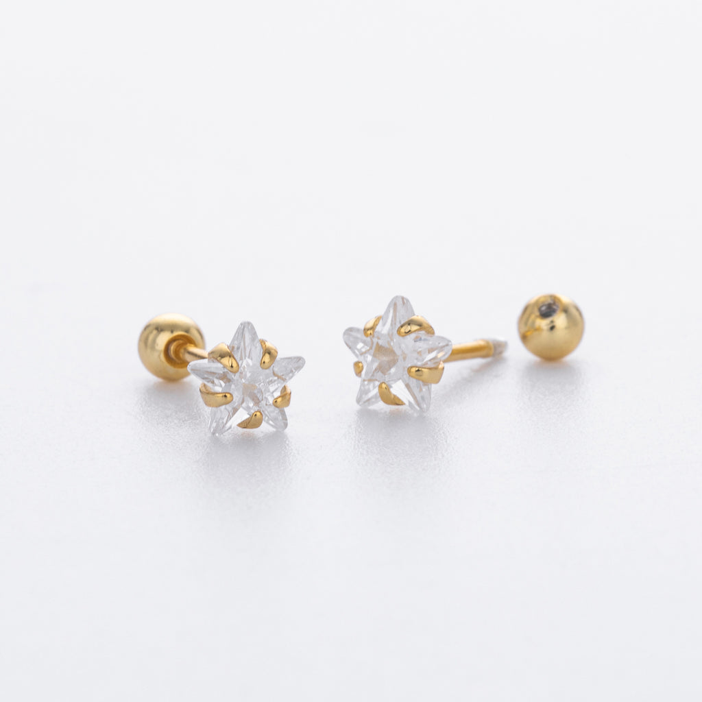 Damen Ohrstecker mit funkelndem Zirkon und hochwertiger 925er Sterling Silberfassung Shop Nory