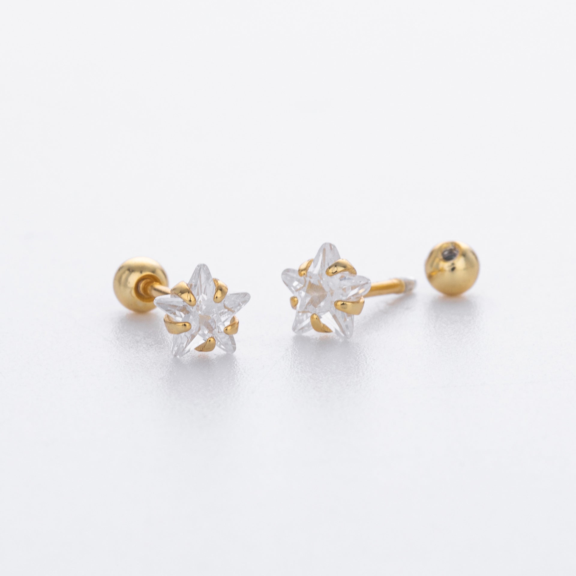 Damen Ohrstecker mit funkelndem Zirkon und hochwertiger 925er Sterling Silberfassung Shop Nory
