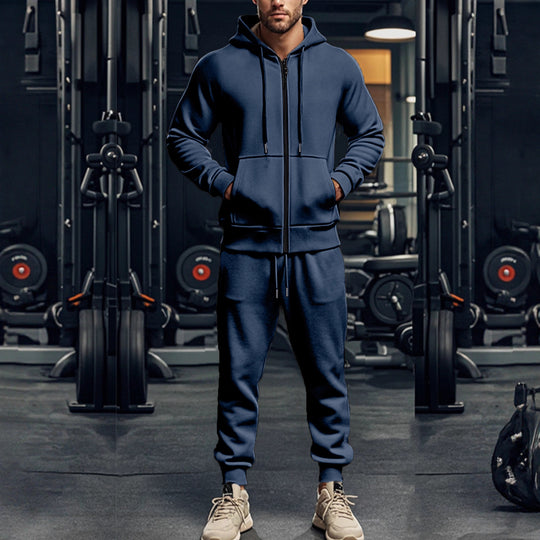 Herren Komplettes Sweatset mit Reißverschluss-Hoodie und tapered Jogginghose Shop Nory