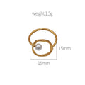 Damenring mit einzigartigem Design und Perle Shop Nory
