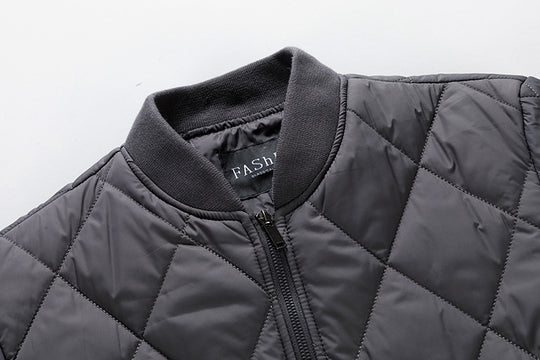 Herren gesteppte, leichte wattierte Bomberjacke mit Rautensteppung Shop Nory