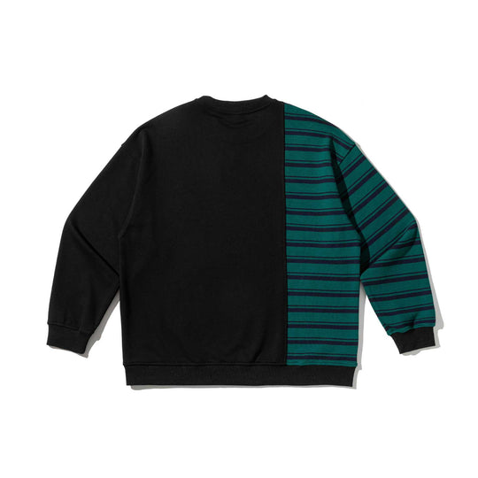Herren Oversize-Sweatshirt im zweifarbigen Blockdesign mit Streifen Shop Nory
