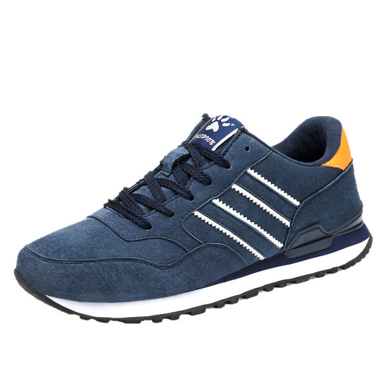 Herren Retro-Suede-Laufsneaker mit gepolstertem Fersenkragen und profilierter Gummisohle Shopy Nory