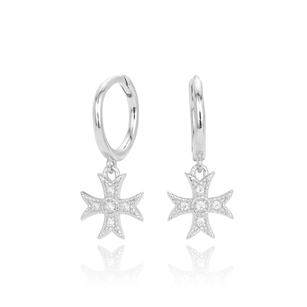 Damen Ohrhänger mit schimmerndem Sternenanhänger aus 925 Sterling Silber Shop Nory