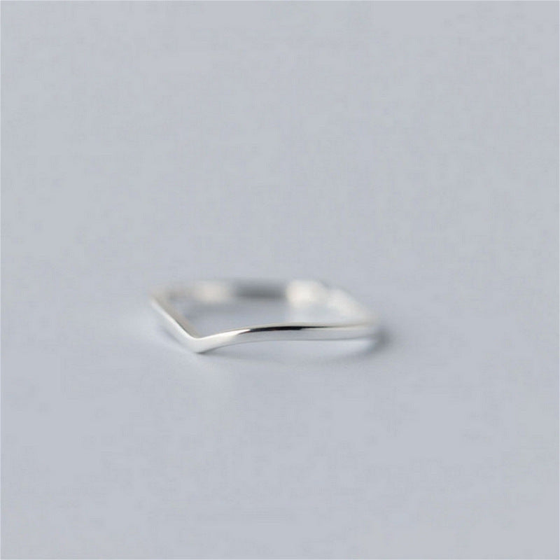 Damen Offener Ring mit modernem, geschwungenem Design Shop Nory